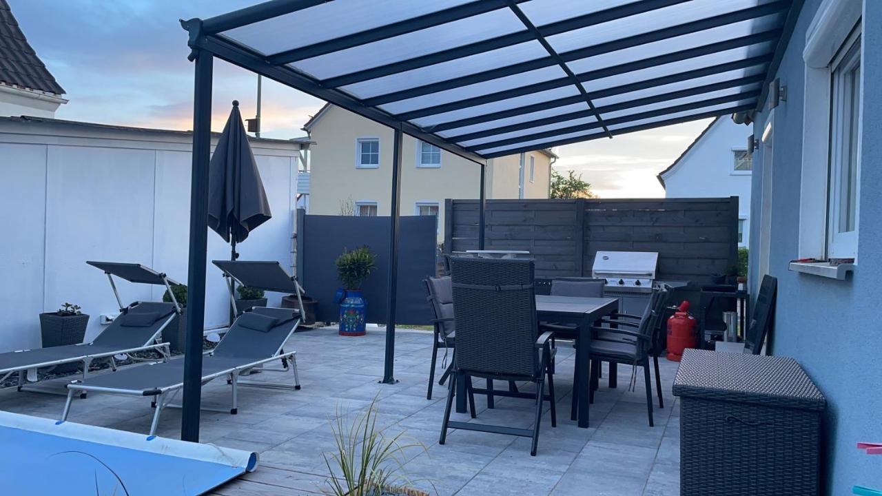 #2 Grosses Zimmer Mit Pool Und Garten 메밍겐 외부 사진
